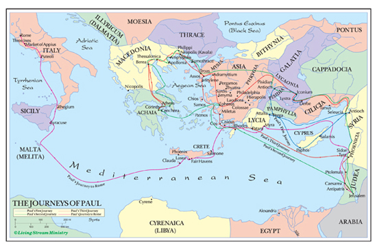 New Testament Maps And Charts