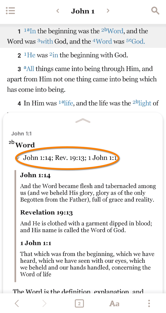 Crossreference Expanded