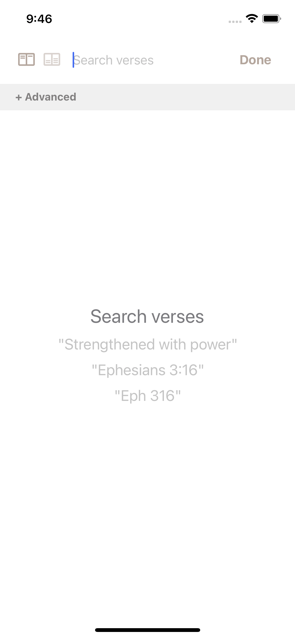 Verse search
